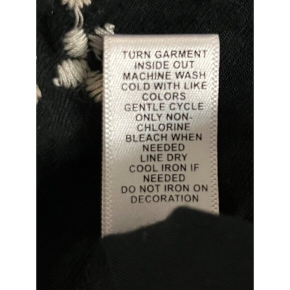 Cato T-Shirt Womens M Used Black Beige Lace - Picture 11 of 13